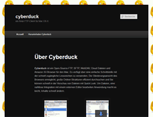 Tablet Screenshot of cyberduck.de